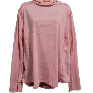 Duluth Trading Women's Pier Genius Hooded Pullover XXL Vents UPF 50+ Zip Pocket